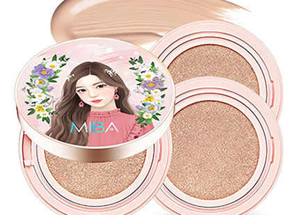 MIBA  King Cushion Season 2 Large Capacity 25g (1pc) + 25g Refill (2p), Shade 23 (Calm Skin), 1 Set