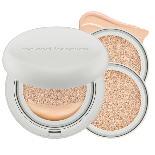 TOOCOOLFORSCHOOL Art Class Studio de Tarte Fixing Cover Cushion Foundation Set (12g + 12g Refill x2), 2C Cool Petal, 1 Count