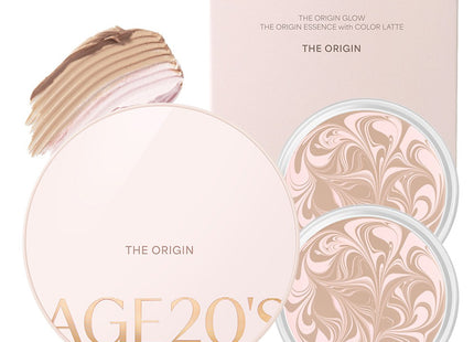 AGE 20'S  THE ORIGIN ESSENCE PACT CASE 1+ REFILL 2, NO. 13 PINK LATTE, 1EA