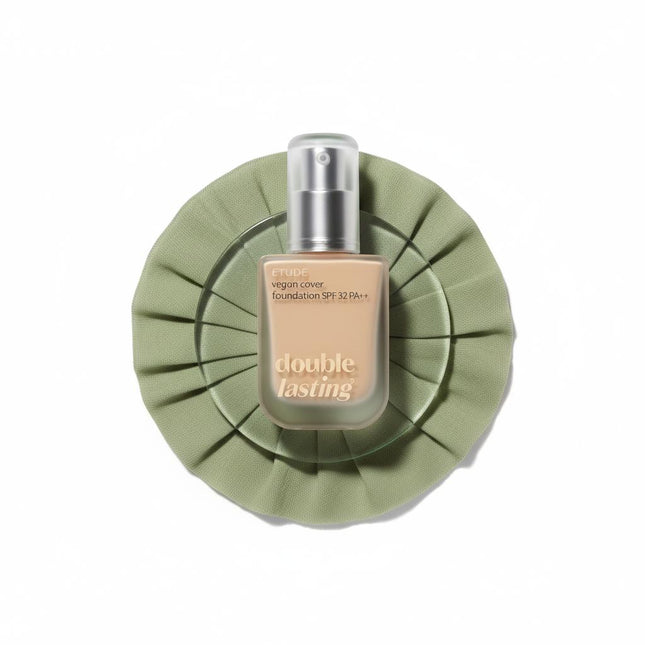 ETUDE Double Lasting Vegan Cover Foundation Brush Set  Single