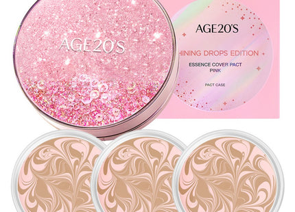 AGE 20S  SHINING DROP EDITION PINK PACT 12.5g SET, 23 PURE MEDIUM BEIGE, 1 pc