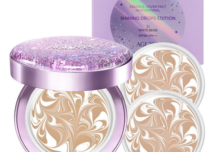 AGE 20S  NEW ORIGINAL SHINING DROPS EDITION ESSENCE COVER PACT PURPLE 12.5g SET