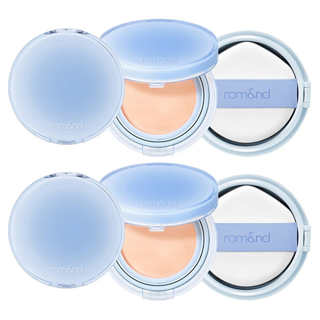 ROM&ND  Bare Water Cushion Foundation 20g + Refill 20g, 02 Pure 21, 1 Count