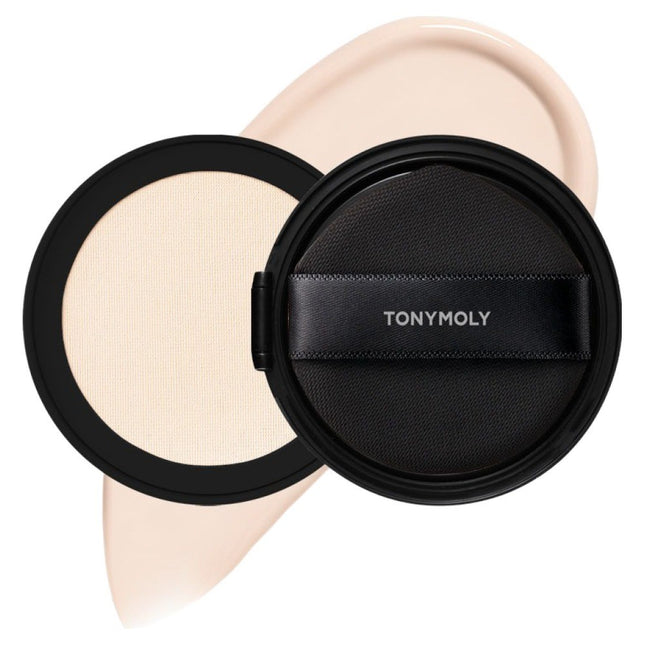 TONYMOLY  Skin Tone Fixing Cover Cushion Refill 13g, 00 Porcelain, 1 Count