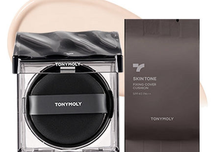 TONYMOLY  Skintone Fixing Cover Cushion Foundation Set Porcelain 13g + Refill