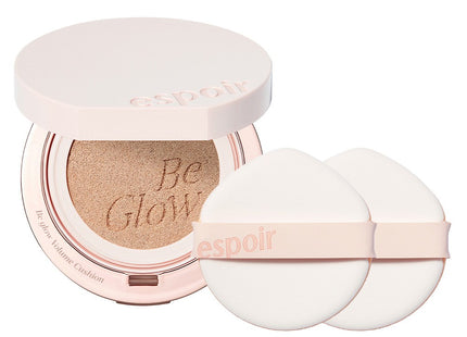 ESPOIR  Be Glow Volume Cushion 13g + Puff 2p Set, Shade 22 Petal, 1ea