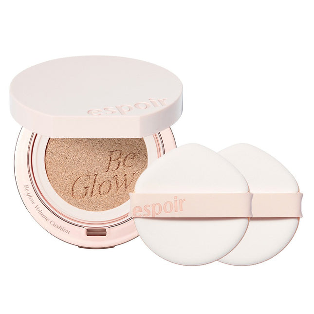 ESPOIR  Be Glow Volume Cushion 13g + Puff 2p Set, Shade 22 Petal, 1ea