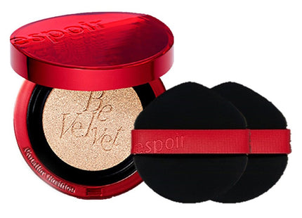 ESPOIR  Pro Tailor Be Velvet Cover Cushion Foundation New Class 13g + Puff Set, shade 21 Ivory, 1 Count