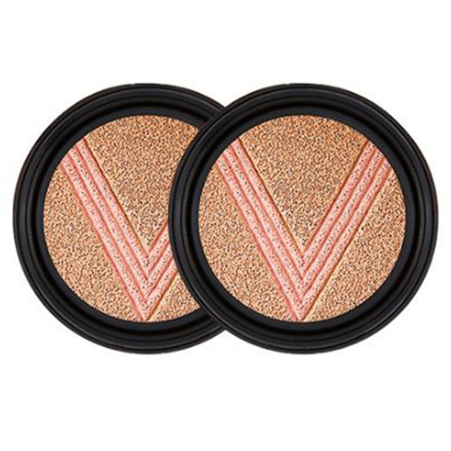 CLEDEBEL  Miracle Power Lift V Cushion Foundation Refill 13g, Shade 21 Pink Gold Beige, 2 Count