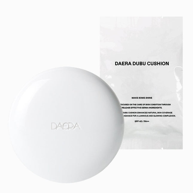 NONE Dara Tofu Skin Whitening Wrinkle Improvement Elasticity Care Moisture Glow Cushion Foundation Set Natural Glow SPF40 PA++ 15g + Refill 15g, 1 Count