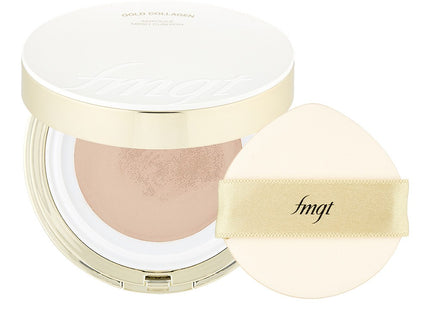 THE FACE SHOP FMG Gold Collagen Ampoule Mesh Cushion 13g, 201 Apricot Beige, 1 Count