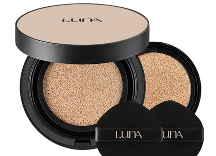LUNA  Long Lasting Conceal Fixing Cushion 13.5g + Refill, Shade 23 Medium Beige, 1 Count