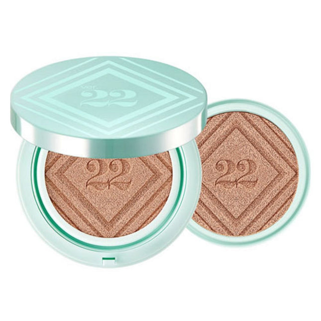 CHOSUNGAH 22  SEA AMPOULE MEGA CUSHION FOUNDATION 25g + REFILL 25g SET, NO. 2 SAND BEIGE, 1PC