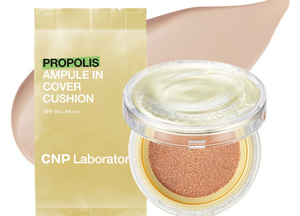 CNP  Propolis Ampoule Cover Cushion 15g + Refill 15g, Shade 21 Light Beige, 1 Set