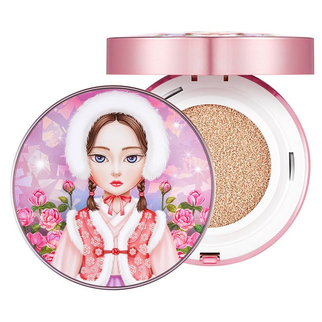 BEAUTYPEOPLE Royal Jelly Milk Cushion Foundation 18g, 21 Honey Beige, 1 Count