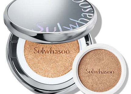 SULWHASOO  Perfecting Cushion Foundation 15g + Refill 15g Set, 21C1 Cool Beige, 1 Count