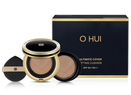 OHUI  Ultimate Cover Lifting Cushion SPF50+ PA++++ 15g + Refill 15g, Shade 02 Honey Beige
