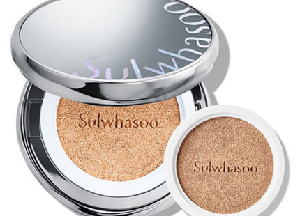 SULWHASOO  Perfecting Cushion Foundation 15g + Refill 15g Set, Shade 11C1 Cool Porcelain, 1 Count