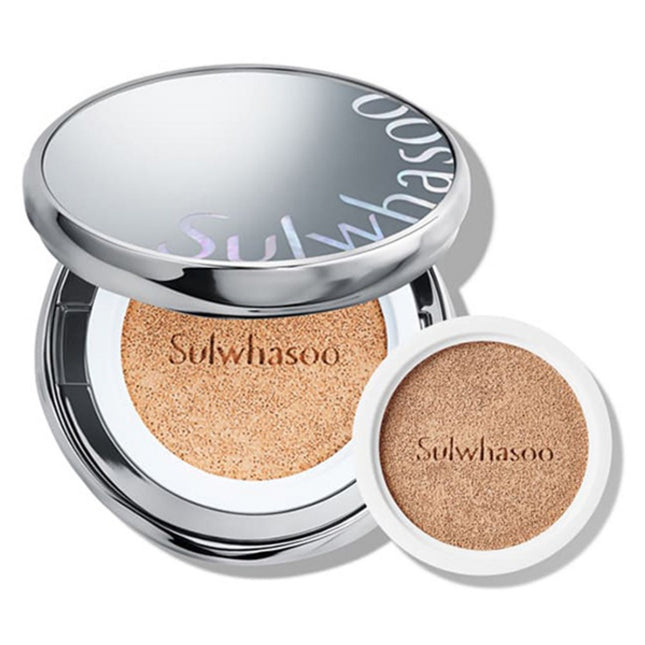 SULWHASOO  Perfecting Cushion Foundation 15g + Refill 15g Set, Shade 11C1 Cool Porcelain, 1 Count