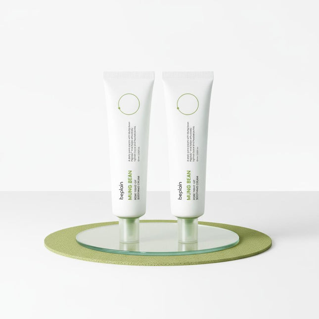 BPLEIN Mung Bean Pore Tightening Soothing Cream 60ml 1+1 Special Set
