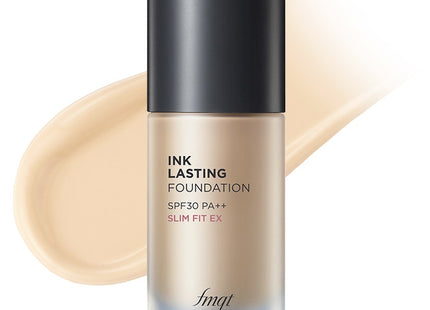 THEFACESHOP  Ink Lasting Foundation Slim Fit 30ml, N201 Apricot Beige, 1 Count