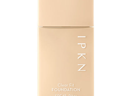 IPKUN  Clear Fit Foundation PF45 PA++ 40ml, 02 Vanilla, 1 Count