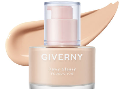 GIVERNY  DEWY GLOSSY FOUNDATION 30ML 21NW LIGHT BEIGE 1PC