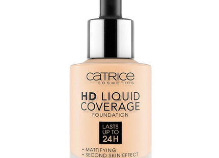 CATRICE  HD Liquid Coverage Foundation 30ml, 002 Porcelain Beige, 1 Piece