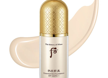 THE HISTORY OF WHOO The History of Whoo Gongjinhyang Mi Essential Skin Foundation 40ml, No. 1, 1 piece