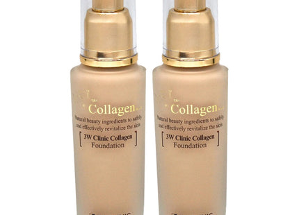 3W CLINIC  Collagen Foundation 50ml Natural Beige 23 (2 Count)