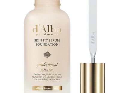D'ALBA  Skin Fit Serum Spatula Foundation 40ml, Shade 19, 1 Count