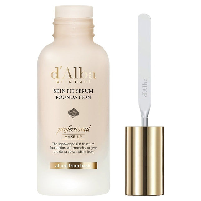 D'ALBA  Skin Fit Serum Spatula Foundation 40ml, Shade 19, 1 Count