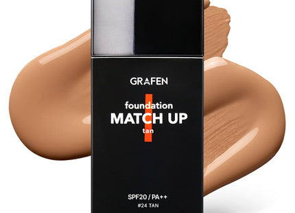 GRAFEN  Match Up Foundation 40ml, 24 Tan, 1 Count