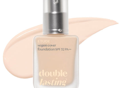 ETUDE  Double Lasting Vegan Cover Foundation 30g 17C1 Light Vanilla 1ea