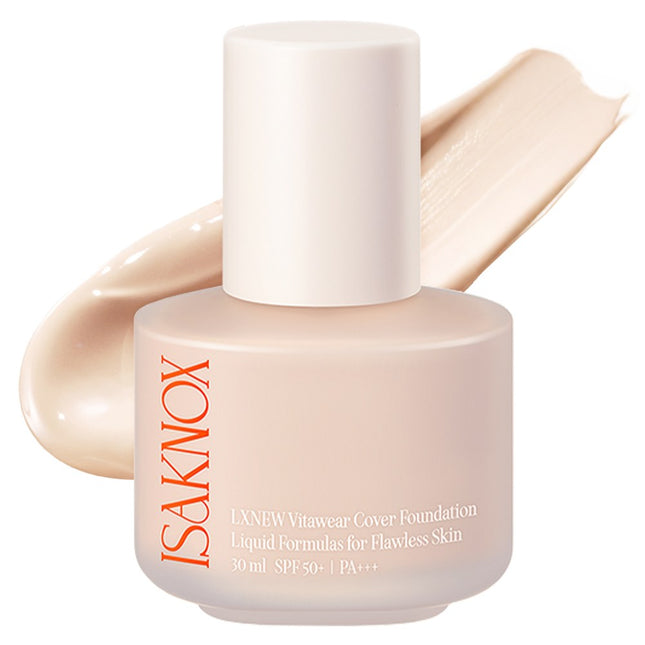 ISA KNOX  LXNEW Vita Wear Cover Foundation 30ml, Shade 19 Pure Beige, 1 Count