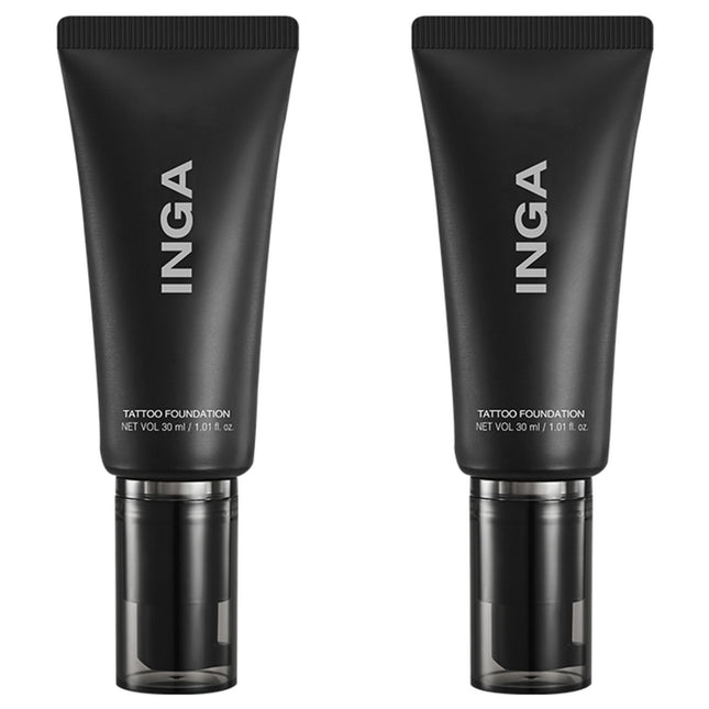 INGA  Tattoo Foundation Ver 3 30ml, 21N Light Beige, 2 Count