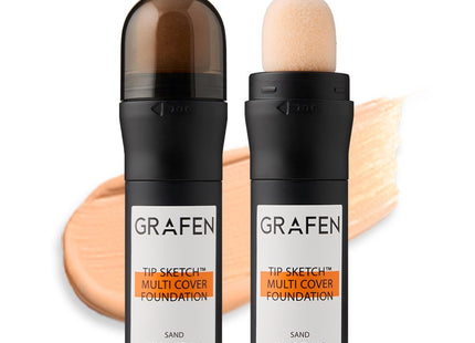 GRAFFEN  Tipskech Men's Stick Foundation SPF50+ PA++++, Shade 23 Sand, 1 count