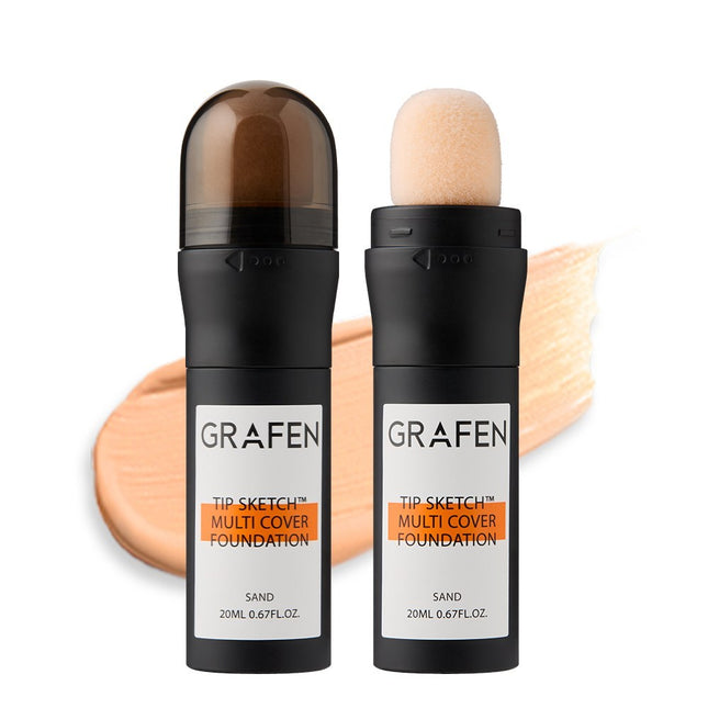 GRAFFEN  Tipskech Men's Stick Foundation SPF50+ PA++++, Shade 23 Sand, 1 count
