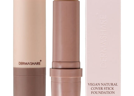 DERMASHARE  Vegan Natural Fit Cover Stick Foundation SPF50+ PA+++ 14g, 1 piece, Shade 21 Ivory