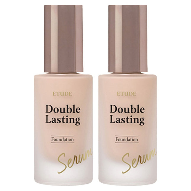 ETUDE  Double Lasting Serum Skin Foundation 30g, Sand 23N1, 2 Count