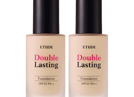ETUDE  Double Lasting Foundation 30g, Light Vanilla, 2 Count