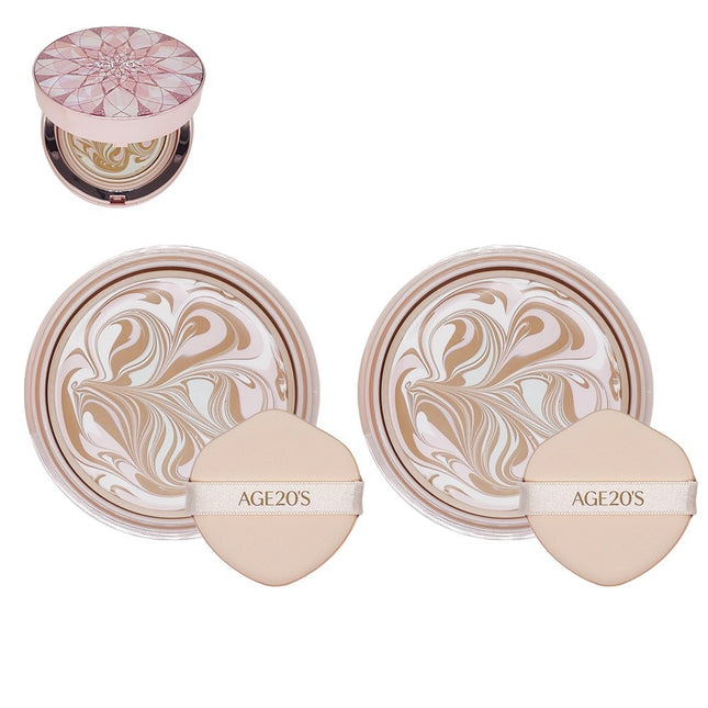 AGETWOONESS  ESSENCE COVER PACT THE BLOOMING REFILL, 21, 2 Count