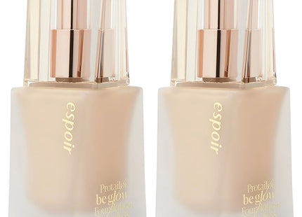 ESPOIR  Pro Tailor Be Glow Foundation New Class SPF27 PA++ 30g, Petal, 2 Count