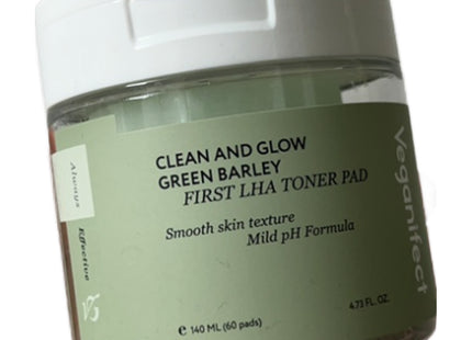 VEGAN EFFECT Vegan Effect Young Barley First LHA Toner Pad 140ml, 60 ct, 1 pack