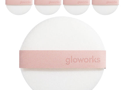 GLOWORKS  Powder Cushion Puff 5p, Mixed Colors, 1 Count