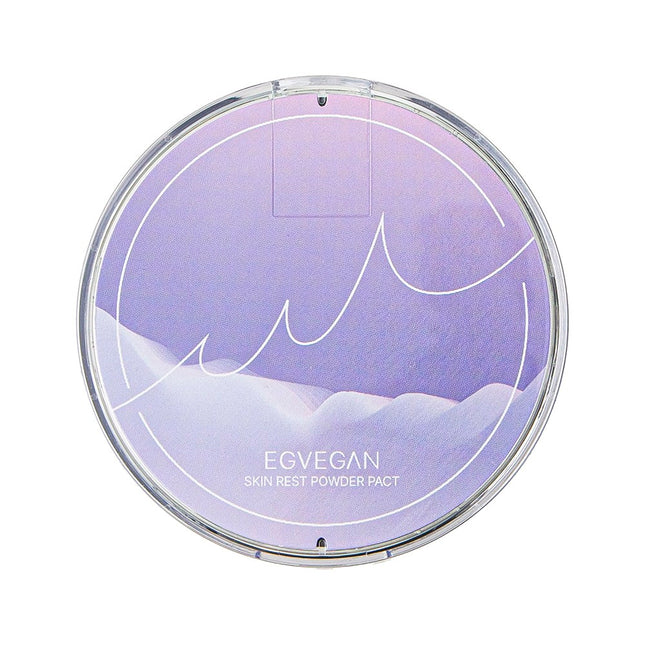 EASY VEGAN  Sheam Powder Pact 8g, 01 (21 True Beige), 1ea
