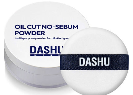 DASHU  Men's Oil Cut No-Sebum Powder 5g, White, 1 Count