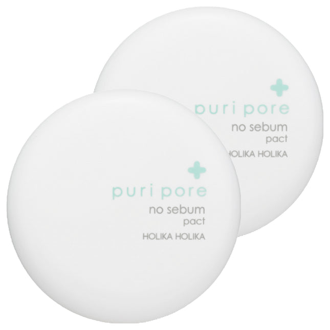 HOLIKA HOLIKA  Puree Pore No-Sebum Pact 2 items