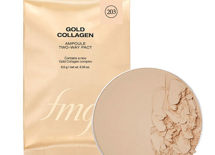 FMGT  Gold Collagen Ampoule Two-way Pact Refill 9.5g, 203 Natural Beige, 1 pack
