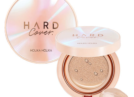 HOLIKA HOLIKA Hard Cover Glow EX Cushion Foundation Set 14g + Refill 14g, 1 pc, 03 Sand Ivory